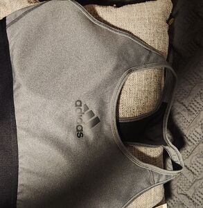 Adidas Charcoal Gray Athletic Top
